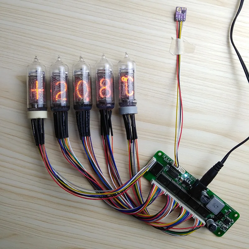 

Glow Tube Thermometer Motherboard Control Board SHT30 Thermometer and Hygrometer IN-14 In-19