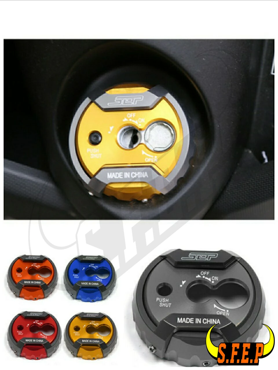 

CNC Aluminum Key Cap Ignition Key Lock Cap Cover Key Lock Cover For Yamaha NMAX155 N-MAX 155 2015-2016