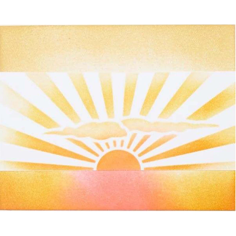 

Sea Scenescape Stencil for DIY Scrapbooking Ablum Photo DIY Paper Card Craft Fun Plastic Templates Decoration New 2019 6x6in