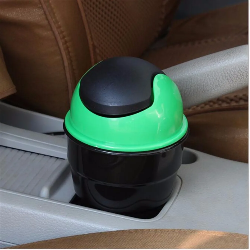 Trash Can Garbage Dust Case Box Auto Rubbish Dustbin Car Organizer Auto Accessories Car Set Back