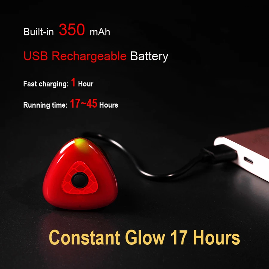 Cheap NEWBOLER 2019 Bicycle Flashlight LED Bike Rear Light Smart Auto Start/Stop Brake Sensing Alloy USB Charge Cycle Taillight 5 Mode 1