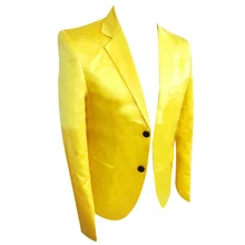 HCF по воздуху мужские 1 шт 2 кнопки модные повседневные желтые мужские куртки заказной размер куртки для мужчин