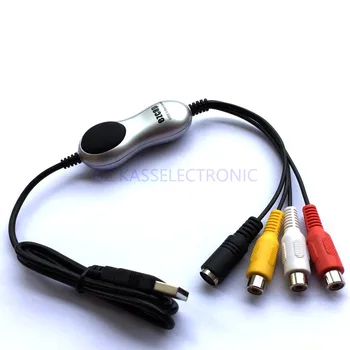 

2017 new VHS Recorder RCA to USB 2.0, Window 10 TV VHS Hi8 to PC converter with snapshot key Free shipping