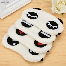 Симпатичные лицо белая панда затенение сна хлопковые очки сна хлопок светоблокирующие очки маска для глаз забота о здоровье