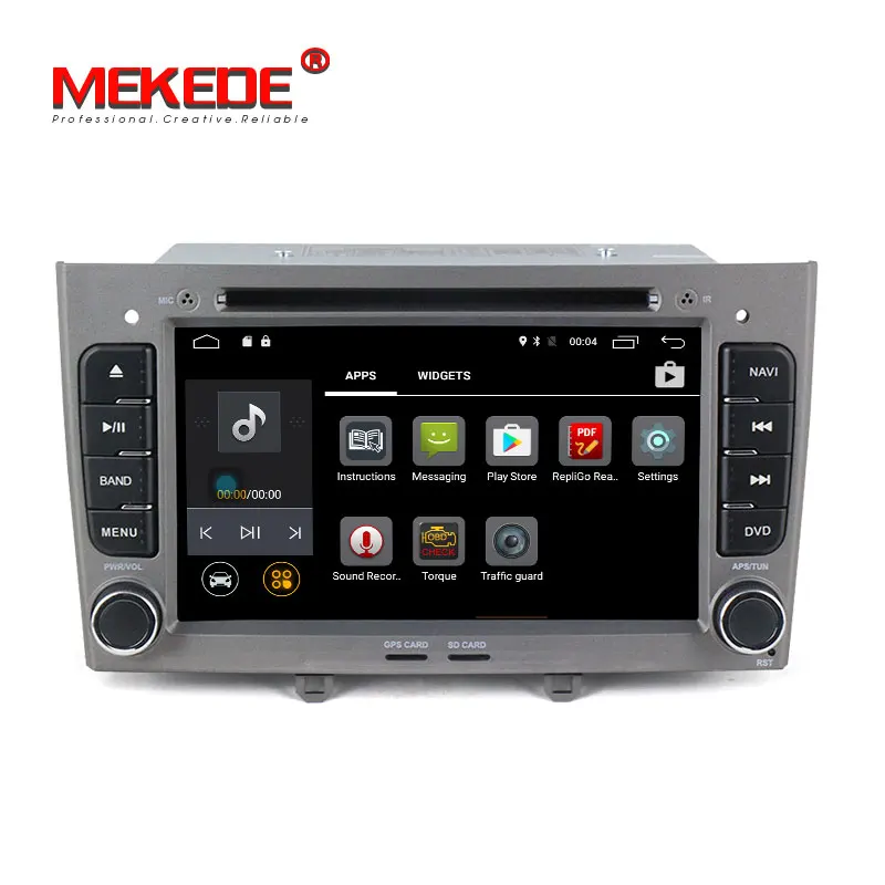 Best 7" Quad Core Android 7.1 Car DVD multimedia For Peugeot 308 408 with WIFI Radio GPS Navigation 2G RAM 4G LTE Free shipping 5
