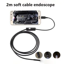 2M Endoscope Camera IP67 Waterproof 6 LED Borescope Auto Repair Pipe Inspection Mirror Telescopic Mirror Tool for Android PC