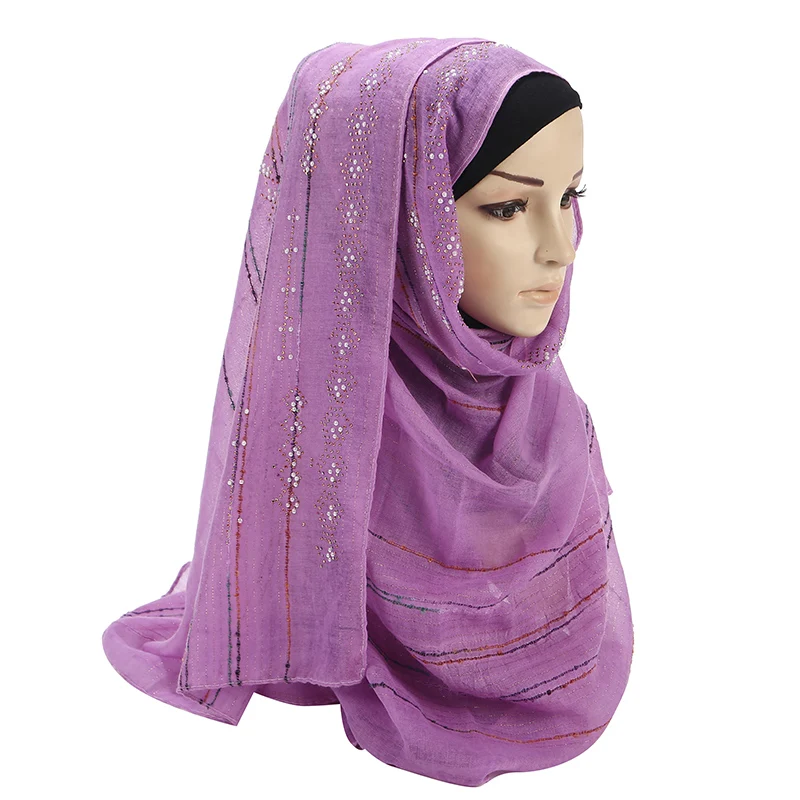 Buy New Arrival Women Wrap Hijab Scarf Beads Shawl