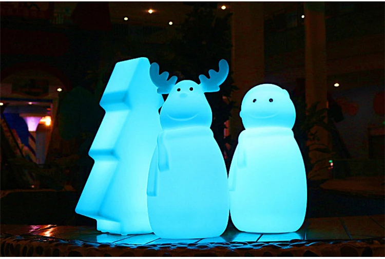 Популярные рождественские светодиодные фонари украшения для домашней вечеринки H49cm елка снеговик лося многоцветный светодиодный