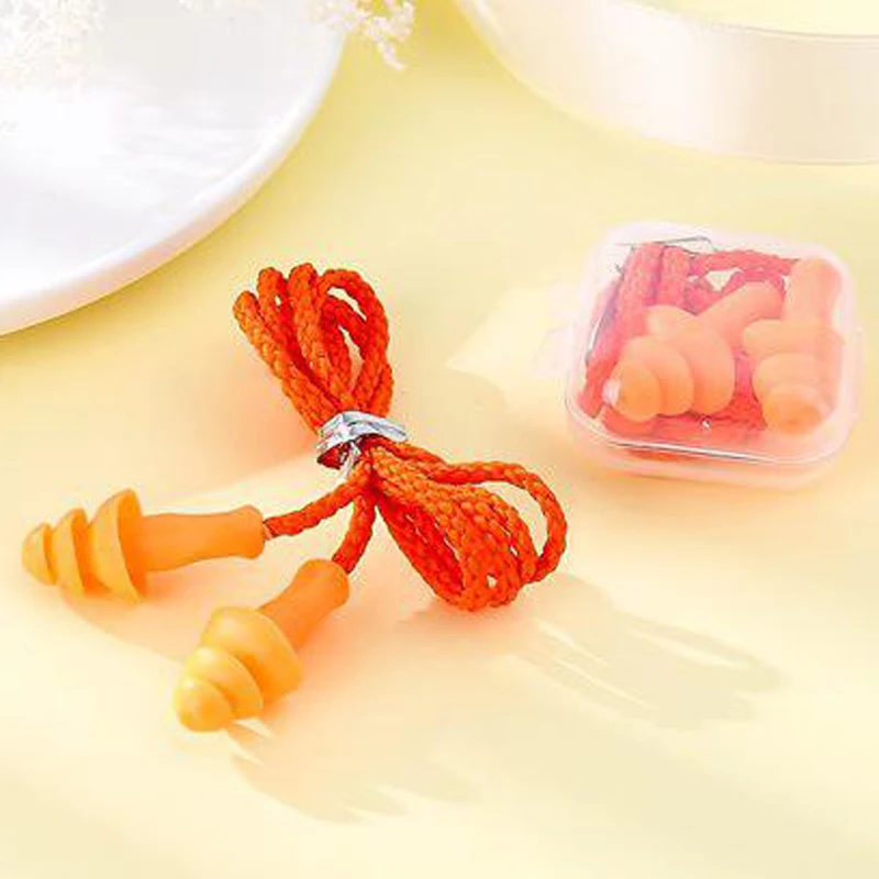 

Ear Plugs Silicone Ear Protection Earplugs For Sleeping Foam Plug Anti-Noise Ear Protectors Noise Reduction Hearing Protection 3