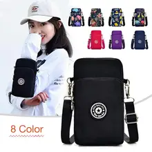 Женская дорожная сумка-мессенджер в Корейском стиле, одноцветная вертикальная сумка для мобильного телефона, на одно плечо, для отдыха, для путешествий, мини-сумка