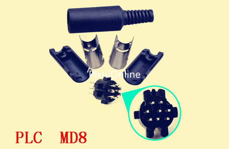 

1PCS/LOT YT368B PLC Eight core plug MD8 Mini terminal head 8 pin plug Free Shipping Sell at a Loss