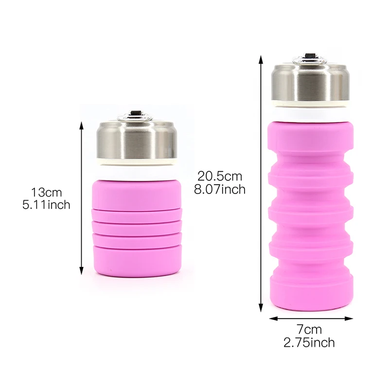 Foldable Silicone Water Bottle - Image 1