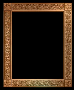 

CNC Router relief frame model 3D model artcam type3 cnc engraving STL format E111