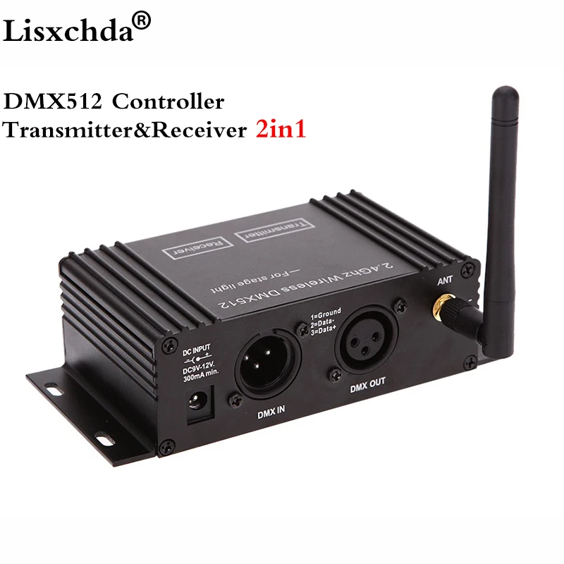 Беспроводной контроллер DMX 512 передатчик приемник 2 в 1 Dmx с ЖК дисплеем