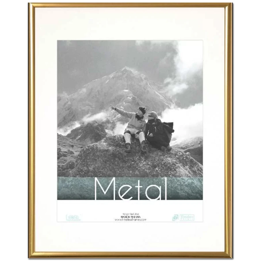 Picture Frame Metal Golden Photo Frame Classic Minimalist Desktop Decor 9x13 13x18 21x30cm Pleixglass Inside Certificate photo frame