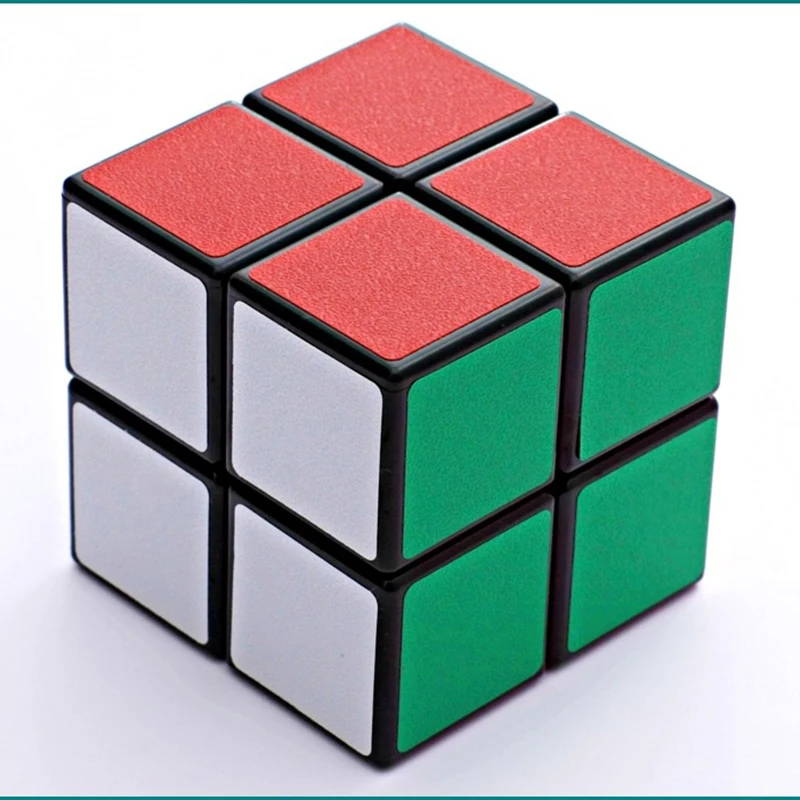 Cube 2 2 2 Classic Magic Toy PVC Sticker Block Puzzle Speed Cube Kids Toys Rubiks