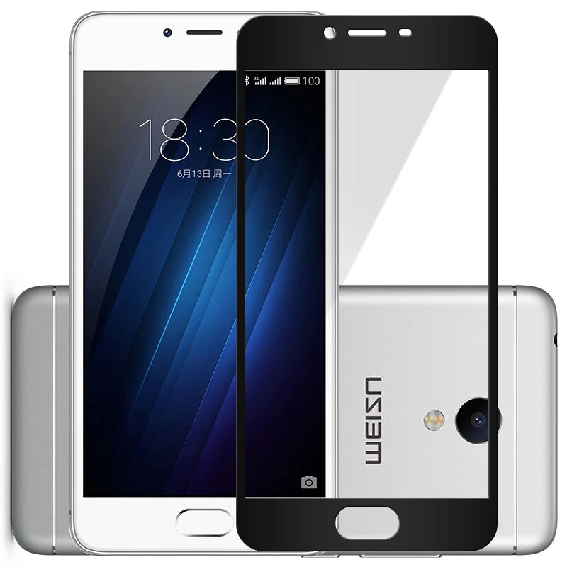Premium Полное Покрытие Закаленное Стекло Для Meizu M3S Mini M3 Colorful Протектор Экрана Для Meilan3 Meilan 3 М3 С Защитным фильм