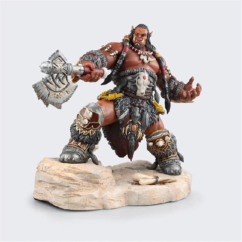 

22cm WOW Durotan Frostwolf Clan Cacique Action Figure Toys Game Collection Model kids Doll gift