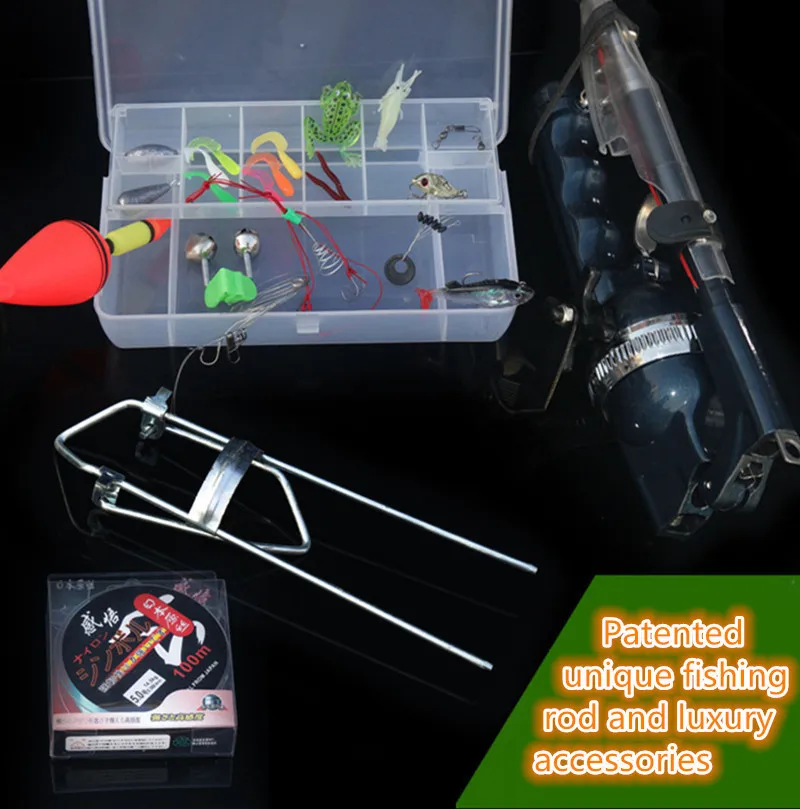 

GW Fishing Rod Reel Integrated Foldable Gear Portable Short Mini Float Bracket Line Tool Accessories Peche Kit Pesca Fishing Set