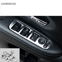 Автомобильные дверные ручки внутреннее окно Лифт панель наклейка из АБС-пластика обрамление с хромированной отделкой стайлинга автомобилей для Honda HR-V Vezel C652