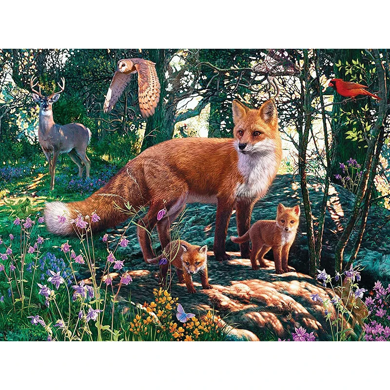 Diamond Painting Animal Pictures of Rhinestones Diamond Embroidery Sale Fox Needlework Diamond Mosaic Crafts Handmade Gift
