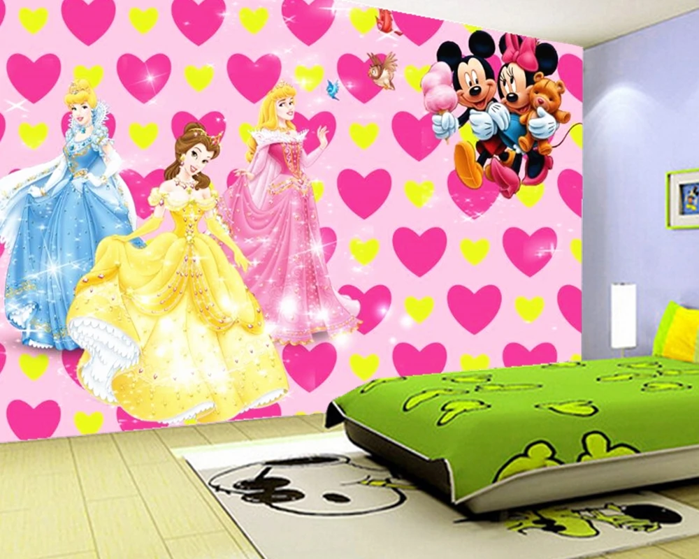 Custom 3D murals,3D three-dimensional beautiful warm cartoon Princess ,living room sofa TV wall children bedroom wallpaper Custom 3D murals,3D three-dimensional beautiful warm cartoon Princess ,living room sofa TV wall children bedroom wallpaper