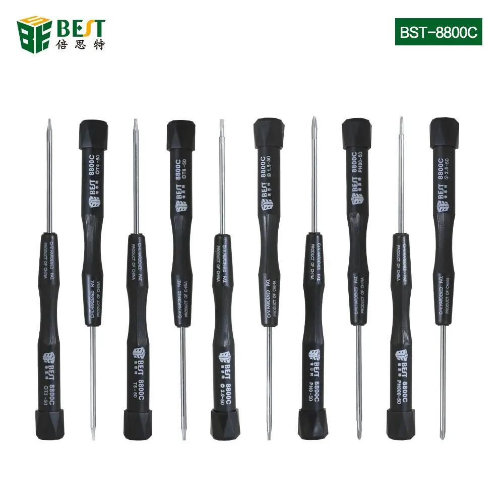 BST 8800C Precision Cross Head Phillips Torx 10in1 Screwdriver set for