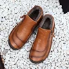 Nuevos zapatos de invierno para hombre, zapatos de cuero de alta calidad, botas de tobillo para hombre, botas nieve cómodas, mocasines, zapatos de gran tamaño 48 ► Foto 3/6