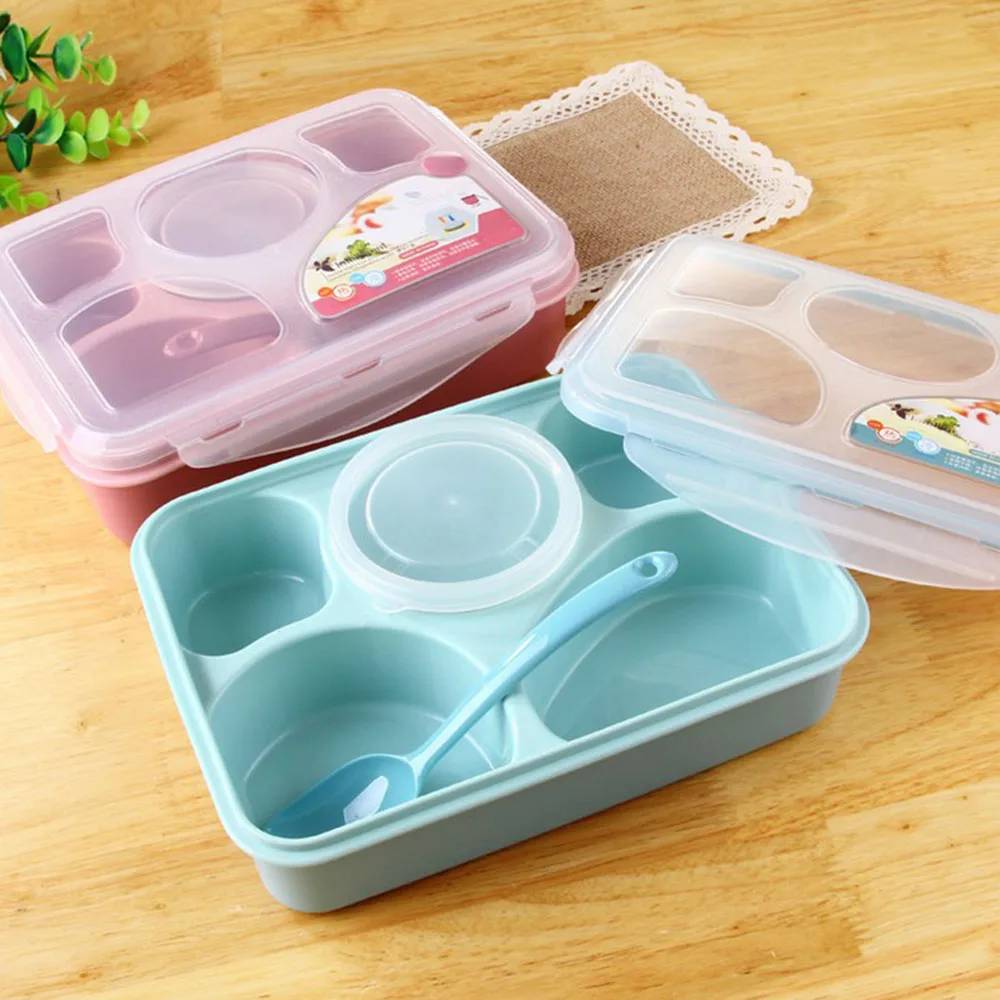  Plastic  Lunch Box  Food Container Bento Lunchbox 