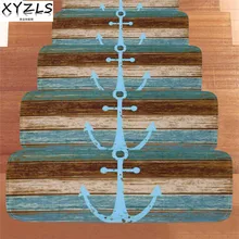 XYZLS 5 шт./компл. анкер, анти-занос острый лестничные Коврики для лестницы этапная пластина коврик на кухню Пол Дверной Коврик 22*70 см