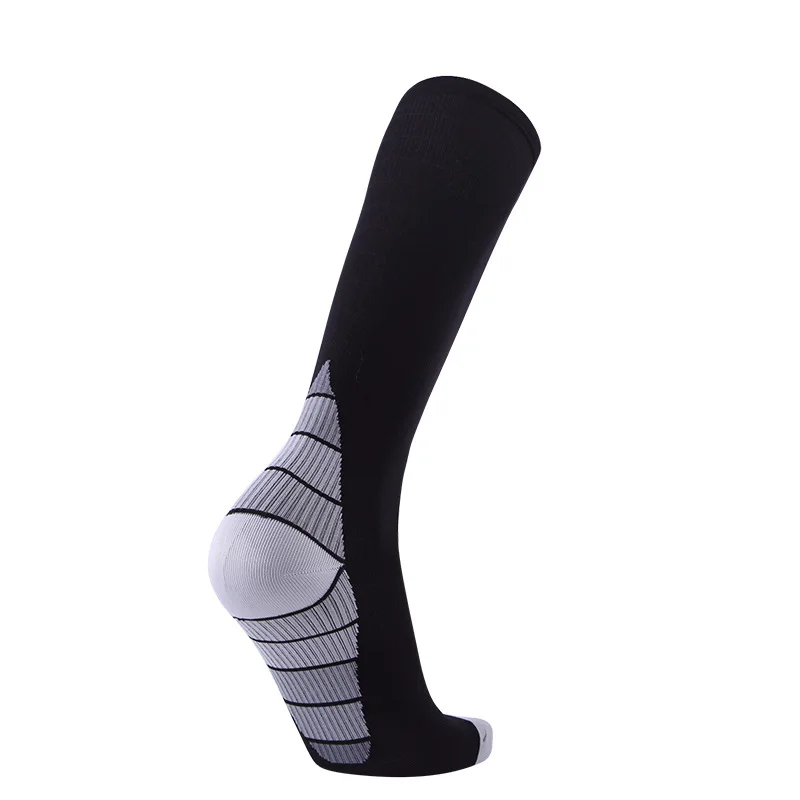 Brotock новые Компрессионные носки для бега, марафон, подтягивает икры, чтобы предотвратить растяжение мышц, носки для бега и футбола для взрослых - Цвет: Gray