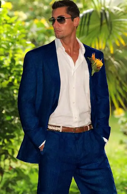 2018 Latest Coat Pant Designs Navy Blue Men Suits Custom Groom Prom ...