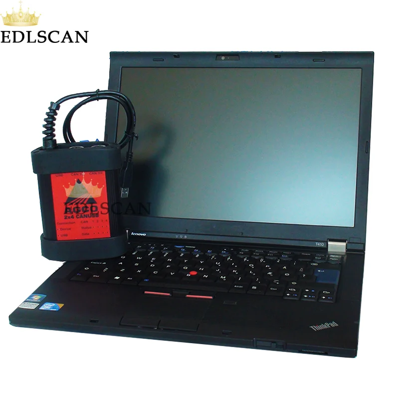 EDLSCAN сельскохозяйственный трактор диагностический инструмент для AGCO EDT электронное средство диагностики с FenDias установлен ноутбук T420