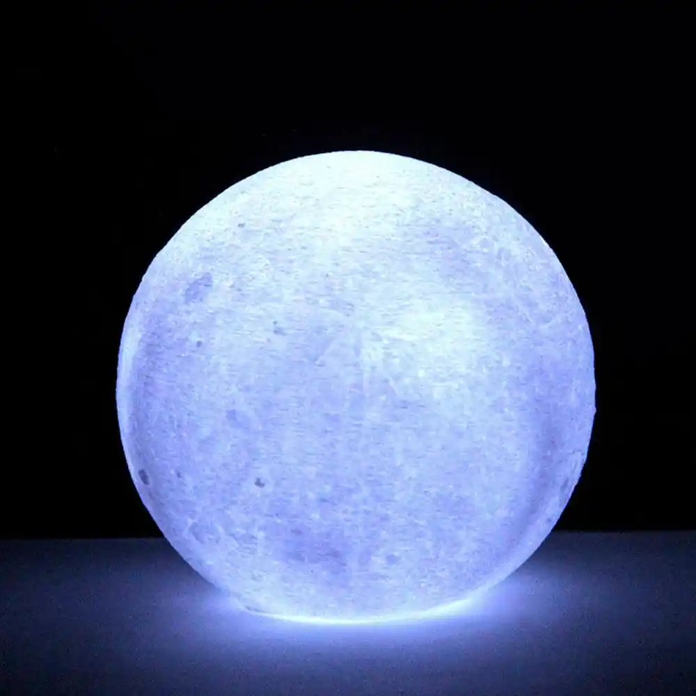 Multicolor 3D Print Lunar Light LED Moon Light Perfect Gift Moon Light