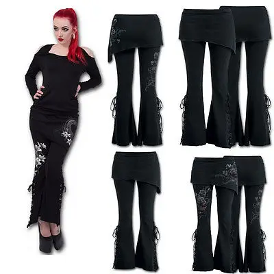 YF Womens Casual Floral Print High Waist Wide Leg Drawstring Pants