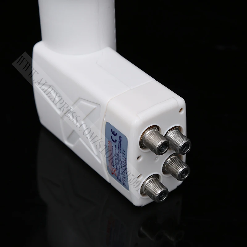 Ku Band Universal Quad Four 4 Output Linear LNBF 0.1db FTA Satellite
