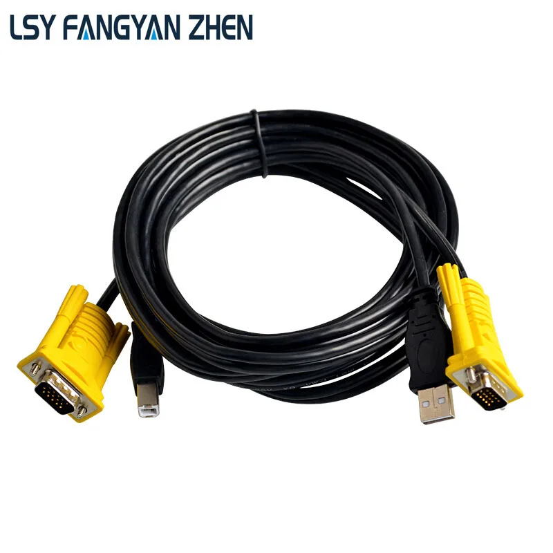 USB VGA KVM Switch Computer Cable VGA Cable Male to Male