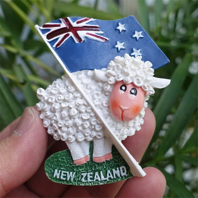 New Zealand Fridge Flag / Animal Sheep Tourist Souvenirs