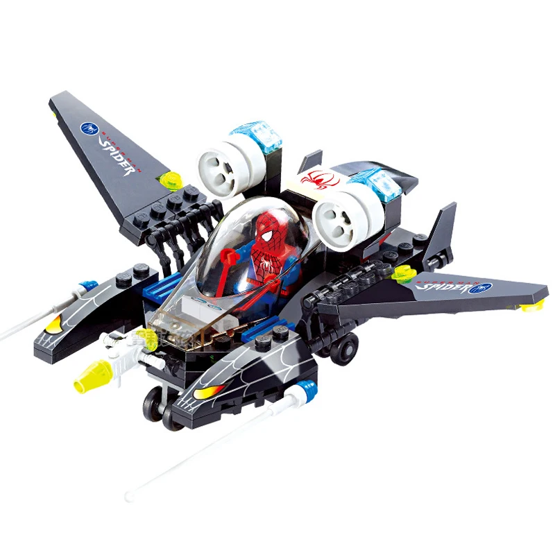 

112pcs Children's educational building blocks toy Compatible Legoeds Super hero Boy assembling figures gift toys