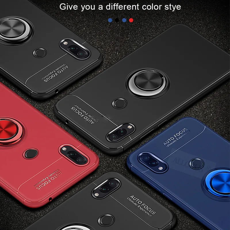 Ксиоми ми 9т про Чехол ALLORUS для Xiaomi Mi 9T чехлы Redmi Note 5 7 8 Pro 6A Case Магнитный силиконовый чехол-кольцо для Xiaomi mi A2 8 Lite 9 SE Pocophone F1 задняя чехол сяоми ноут 7 5 ми 8 а2 лайт чехол