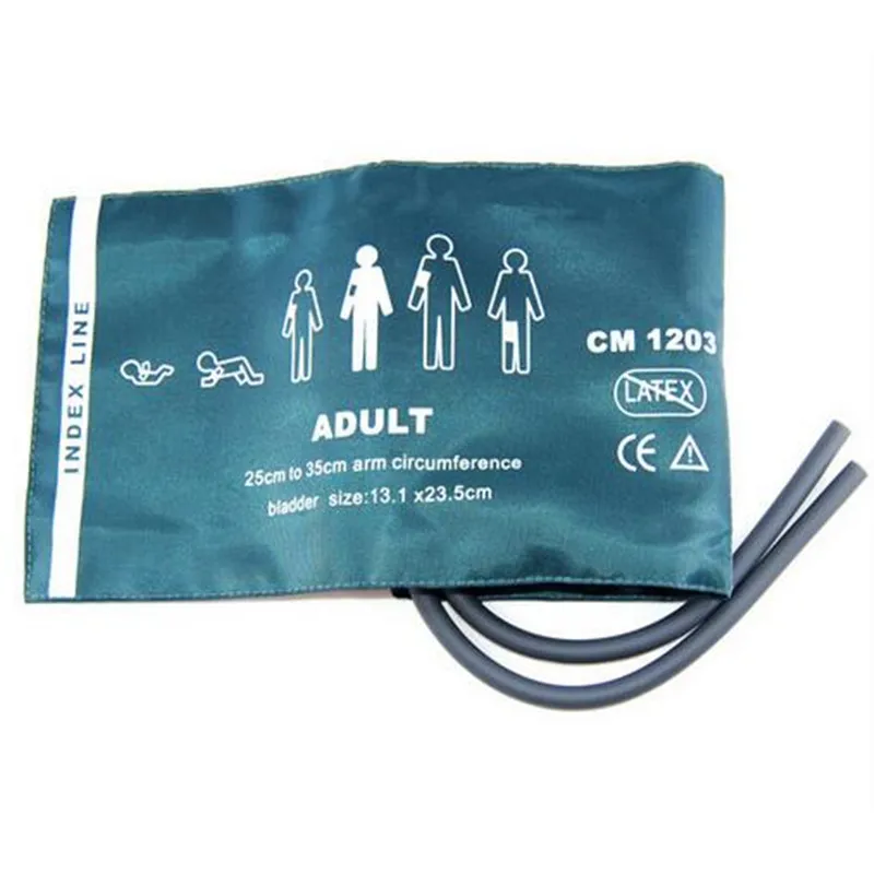 

Free Shipping NIBP Cuff,Blood Pressure Monitor Cuff Nylon Material for adult use25-35cm, double tube, Patient Monitor NIBP Cuff