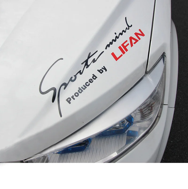 

Lsrtw2017 Car Engine Hood Headlight Eyebrow Trim Sticker for Lifan X7 2016 207 2018 2019 2020