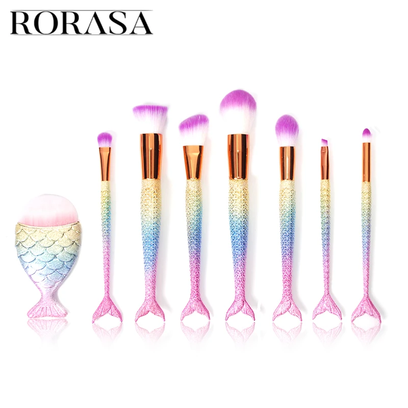 

1pc Beautiful Mermaid Tail Shape Makeup Brush Women Eyeshadow Eyeliner Powder Concealer Brush Kit Home Beauty Tools Makeup