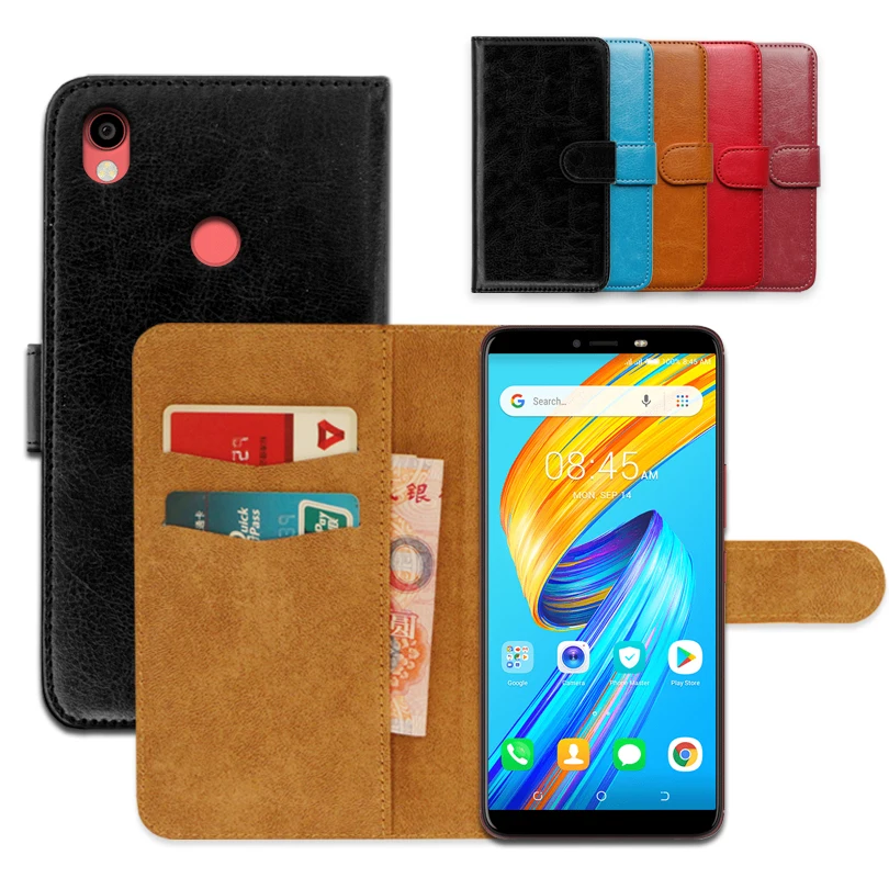 

On Techno SPARK 2 Luxury wallet case for Techno SPARK 2 PU Leather Exclusive Slip-resistant Ultra-thin Phone Cover,book case