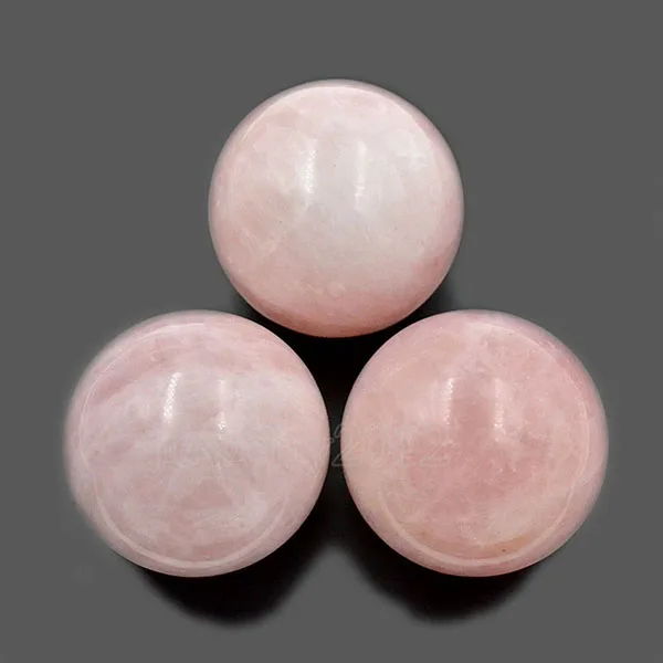 1 шт. 50 мм натуральные драгоценные камни круглый шар кристалл лечебная Сфера массаж рок камни декор модные ювелирные изделия дизайн - Цвет: 16 Rose Quartz