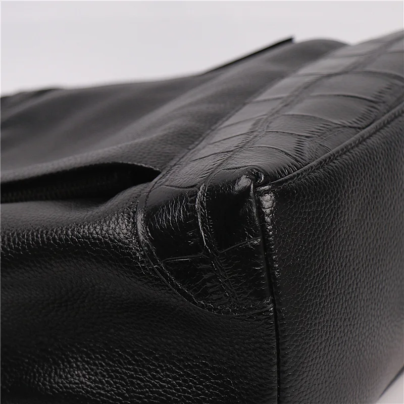 F-FPY черный Цвет 100% натуральная кожа Повседневное Для женщин рюкзаки для девочек-подростков школьная сумка женская Повседневное