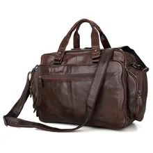 Fashion Vintage Genuine Leather JMD Messenger Bags For Men Briefcase Laptop Bag Handbag 7150Q