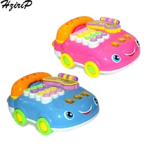 HziriP Дошкольное образование Обучающие игрушки ABS детские музыкальные игрушки музыкальная звуковая игрушка телефон для детей детский телефон