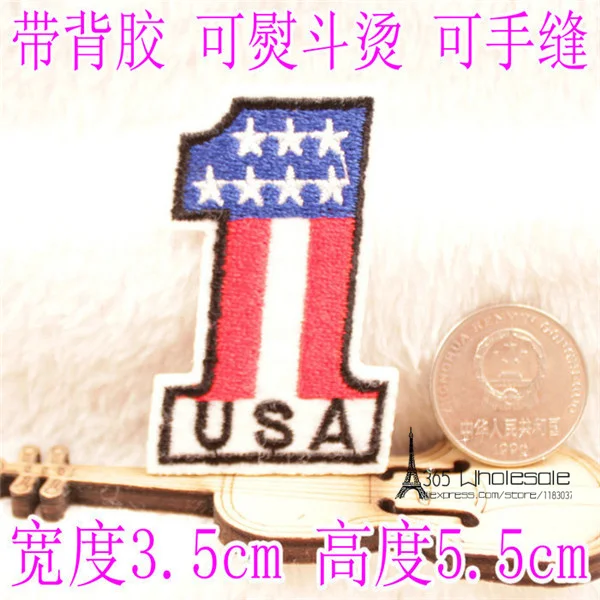 National Flags Iron Cloth Patches - USA 2