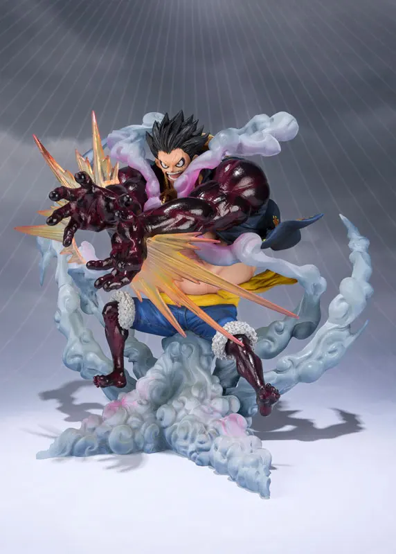 Подлинная BANDAI SPIRITS Tamashii Наций Figuarts ZERO ONE PIECE Monkey D. Luffy Gear 4 Leo Bazooka Коллекционная